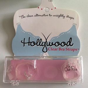 Hollywood Clear Bra Straps New Unopened Package